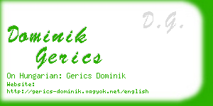 dominik gerics business card